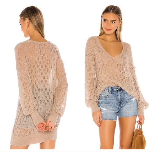 FREE PEOPLE PULLOVER TUNIC LUXE KNIT SWEATER A3C - Picture 10 of 16